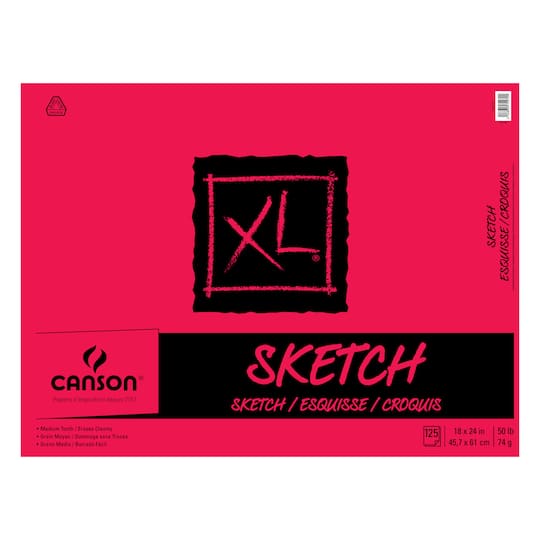 Canson&#xAE; XL&#xAE; Value Pack Sketch Pad, 18&#x22; x 24&#x22;